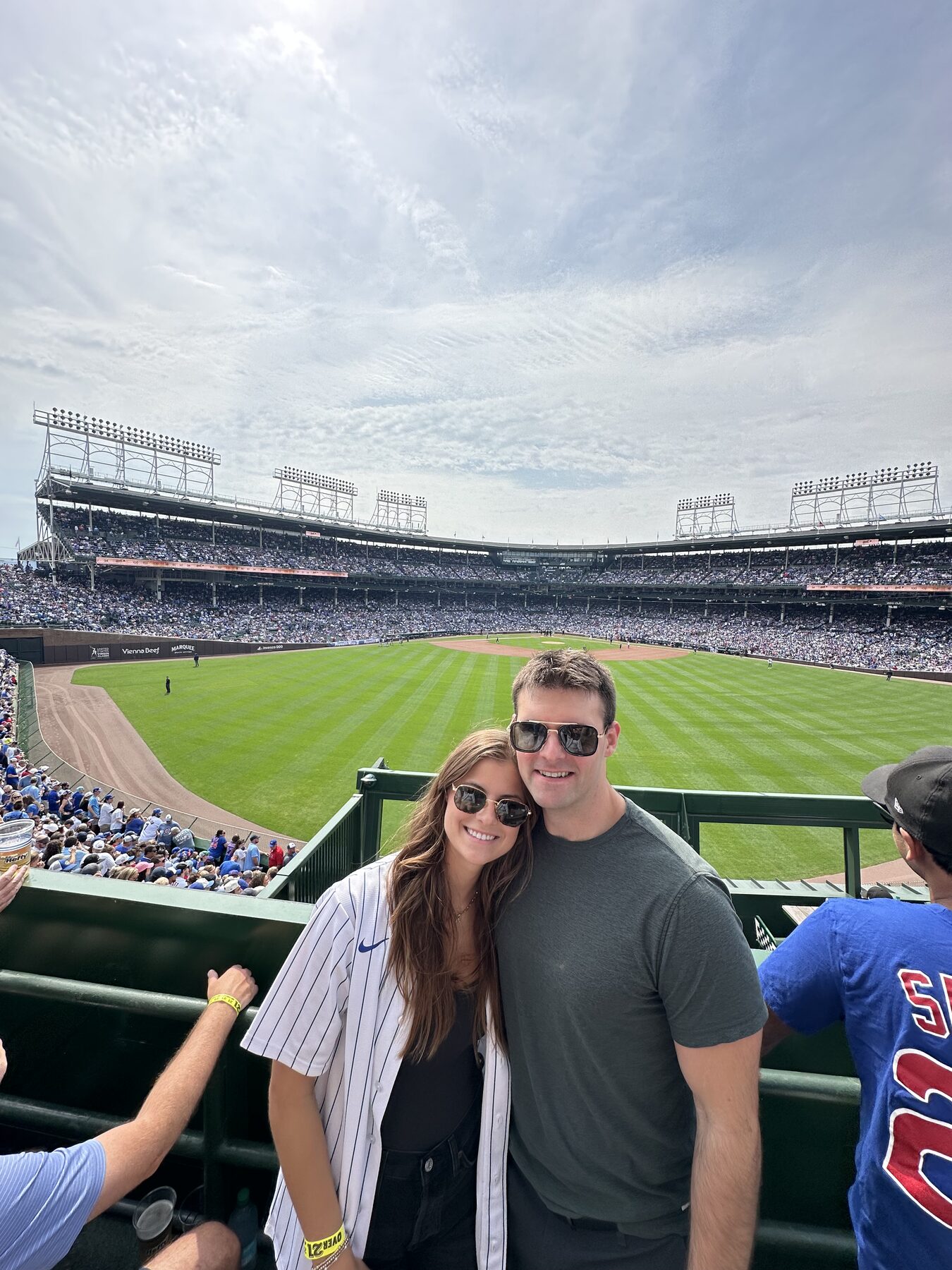 Tom and Anna at their first Cubs game
