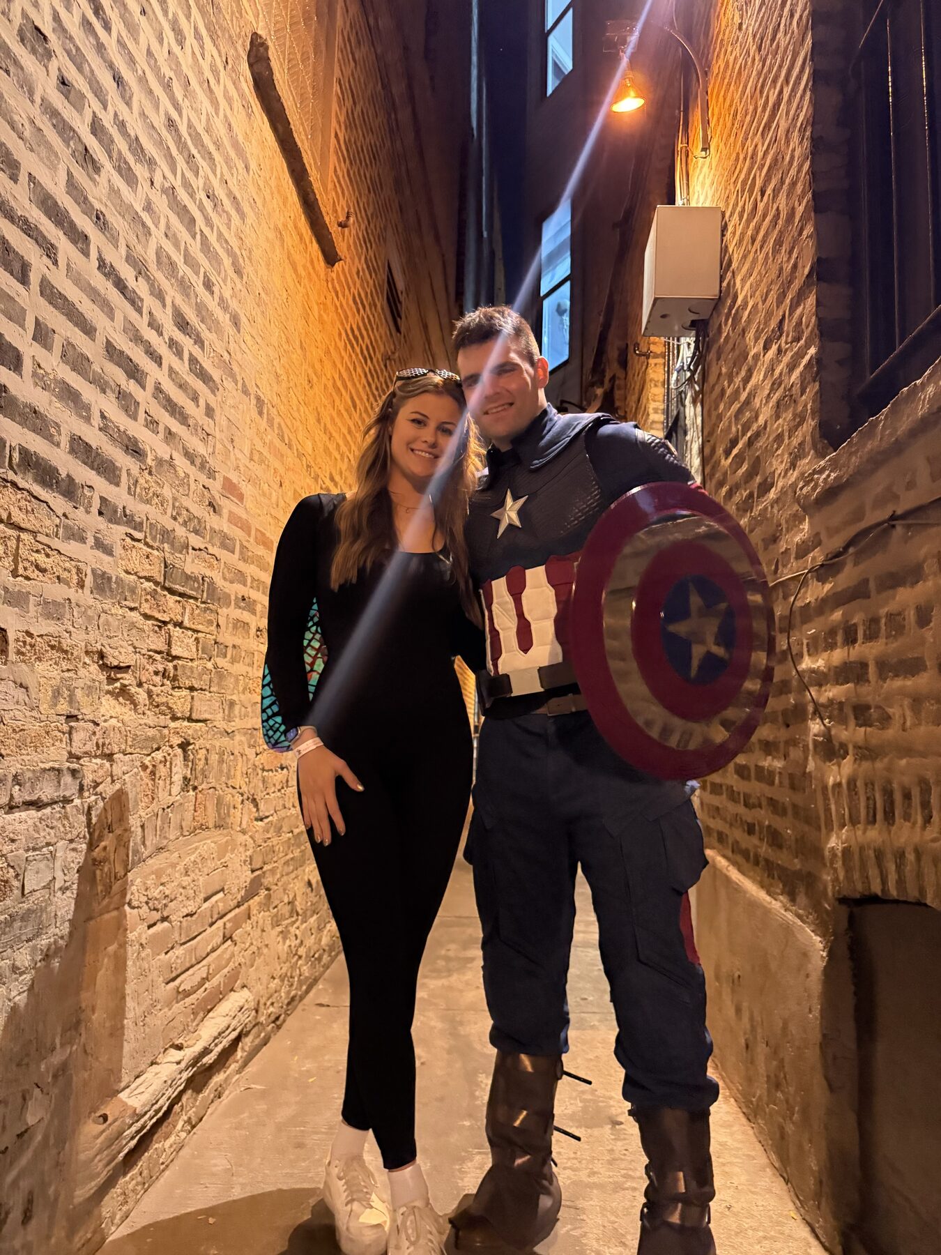 Tom and Anna on their first Halloween together